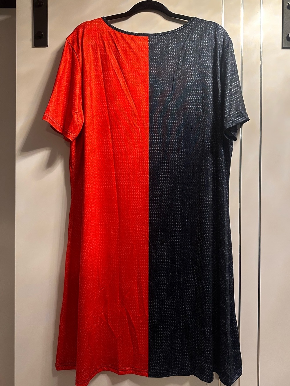 Plus Size 3X (fits 1-2X) Queen of Spades Red & Black Graphic Tunic Tshirt Dress - Picture 4 of 8